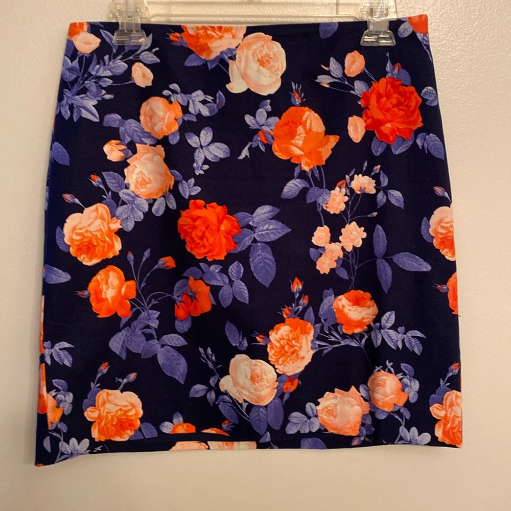 Talbots flower print skirt
